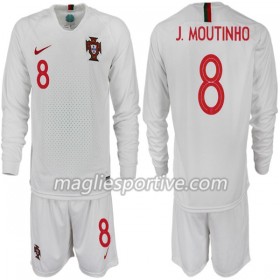 Completo Calcio Portogallo J. MOUTINHO 8 Bambino Divisa Trasferta Mondiali 2018 ML